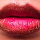 Matte Brown to Red Ombre Lip