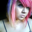 Short Pink, Blonde, and Purple