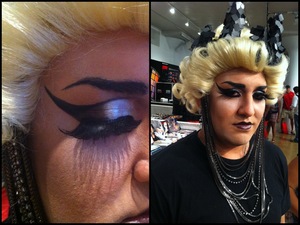 Drag look executed at the Makeup Show Chicago
