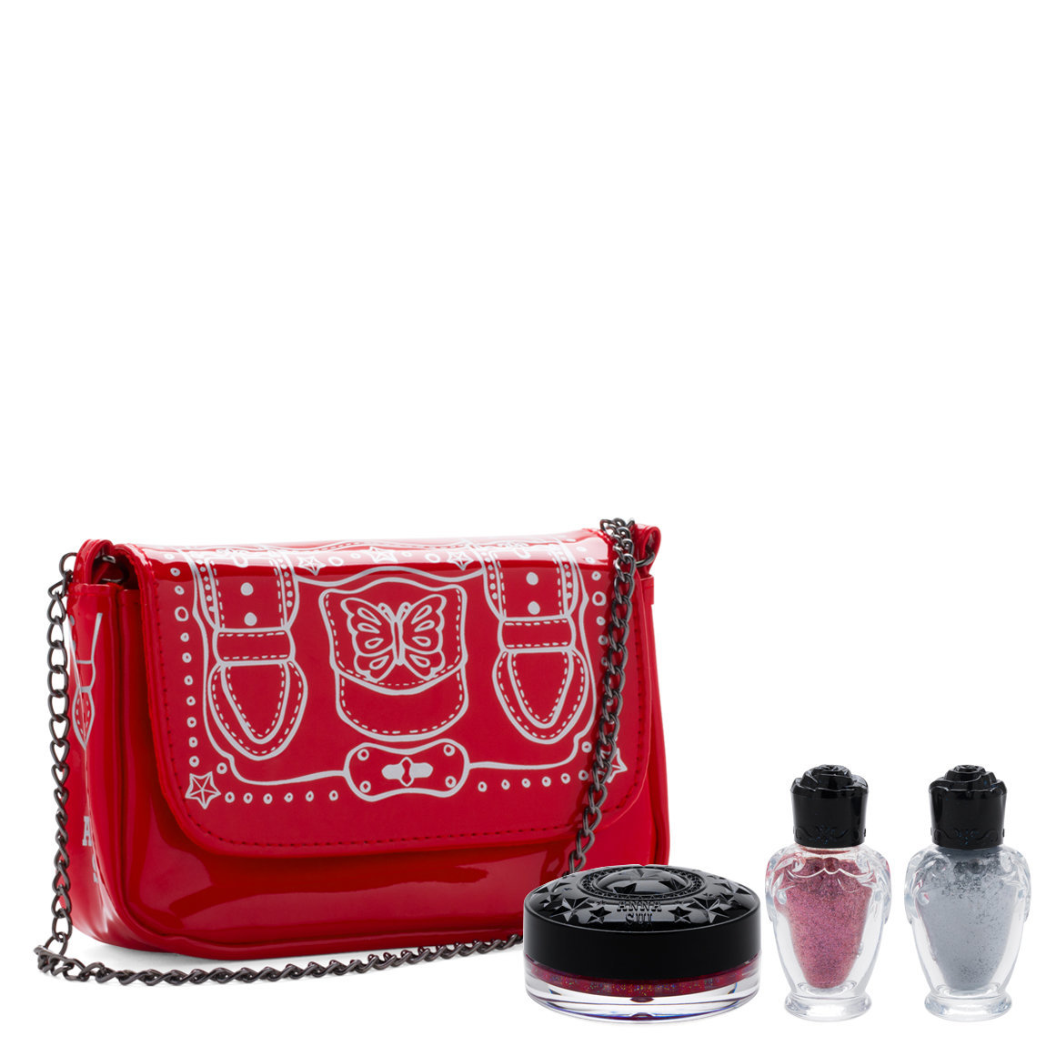 Anna Sui Stardust Makeup Pouch Set 01 Red alternative view 1 - product swatch.