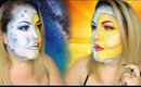 Halloween Tutorial : Half Moon Half Sun Makeup ( arabikqueen )