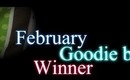 February Subbie Goodie Bag Winner