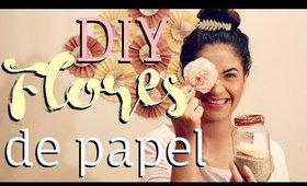 DIY: Flores de papel para decorar ♡ Zamelia BODA