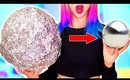 I Made A Giant Mirror Polished Foil Ball! *Japanese People REACT*