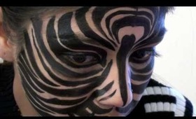 Zebra Face Makeup Tutorial