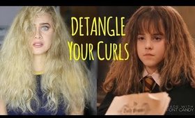 Detangle Your Waves & Curls DRY | India Batson | ft. Hermione Granger
