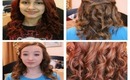 2 in 1 Curly Hair Tutorial on RED + BlONDE HAIR!!