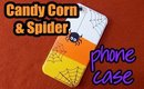 DIY Candy Corn and Spider Phone Case