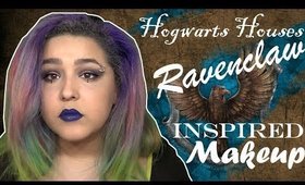 Harry Potter Hogwarts House Ravenclaw Inspired Makeup Tutorial (NoBlandMakeup)