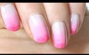 Cherry Pink Gradation Nails