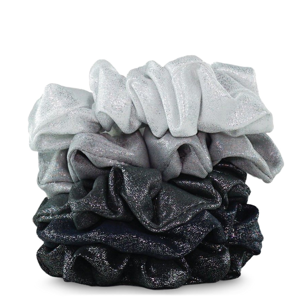 Kitsch Metallic Scrunchies Black / Gray alternative view 1 - product swatch.