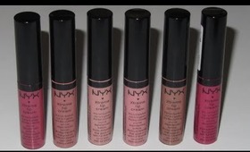 Swatches | NYX Xtreme Lip Creams.