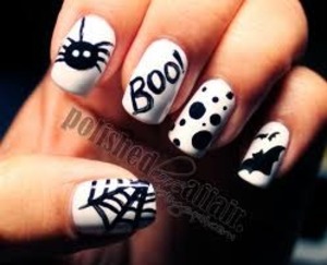 this is a cute desighn that is very easy that everyone should try even if you are not a proffeshional nail art person . All you need is a white nail polish and a black nail polish made for doing desighns