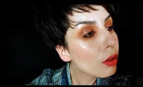 Orange/Sepia Grunge Smoked Out Messy Eye Makeup Tutorial