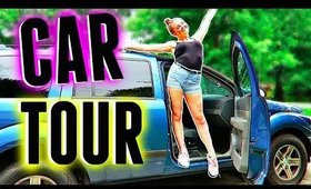 CAR TOUR 2018 | CLEANING OUT MY CAR🚗