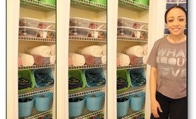 Dollar Store Linen Closet Makeover!