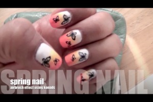 Hey guys check out my spring/ butterfly Nail tutorial !!!