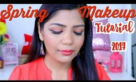 Spring Makeup Tutorial -Orange Makeup🍊 |SuperPrincessjo