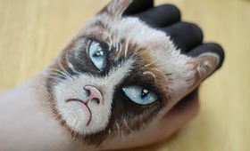 Hand Art: Grumpy Cat