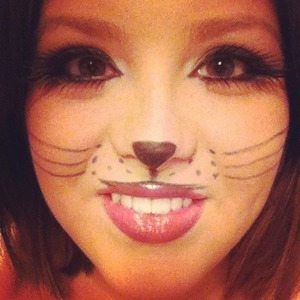 Halloween cat look.