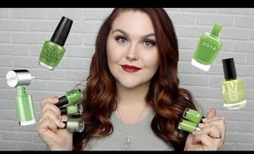 Pantone Greenery Nail Polish Picks!!