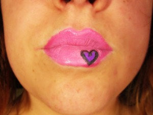 valentines lips !!!! I <3 Lipstick :)