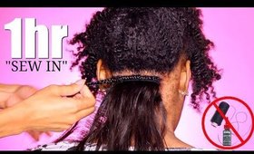 Braid in Bundles NO GLUE NO THREAD NO CLIPS► Natural Hair