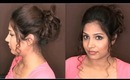 Easy curly updo hairstyles for medium long hair Wedding / prom hair tutorial