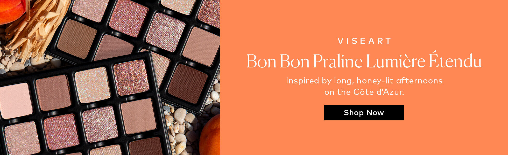 A brand-new palette captures the feeling of late-afternoon sun on the French Riviera—then turns it into 12 highly wearable eye shades. Shop the Viseart Bon Bon Praline Lumière Étendu at Beautylish.com
