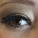 Brown and gold eyeshadow 