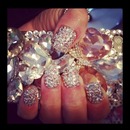 Blinged out nails