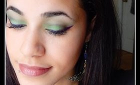 Malficent Movie Date Green & Purple Eye Look!!!