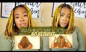 WASHING MY LOCS | HOW TO HAVE NEAT LOCS WITH NO RETWIST