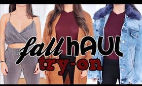 HUGE FALL Try On HAUL!! | Honeybum