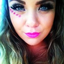 Makeup by me on me for a EDM Veld music festival