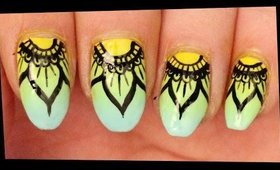 Mandala Inspired nail art