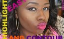 Easy Highlight Contour Using Shea Moisture Cosmetics (Dark Skin Friendly)