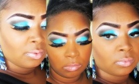 Teal and Brown Make Up Tutorial