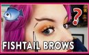 TRYING "FISHTAIL" BROWS | NEWEST INSTAGRAM EYEBROW TREND