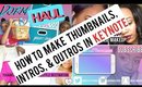 How to make Thumbnails, Intros, & Outros Using Keynote