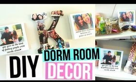 DIY Easy Dorm Room Decor | Polaroid Canvases