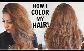 How I Dye My Hair Light Golden Brown at Home│How I Color My Hair From Dark To Light│DIY Root Touchup