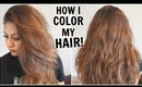 How I Dye My Hair Light Golden Brown at Home│How I Color My Hair From Dark To Light│DIY Root Touchup