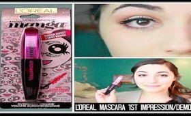New L'Oreal Miss Manga Mascara First Impression & Demo