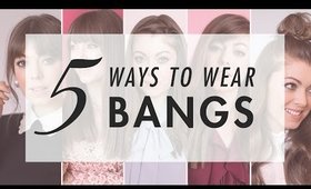 5 Ways To Style Bangs | Luxy Hair ft. Margo&Me