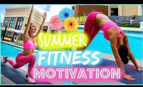 SUMMER FITNESS ROUTINE | Yoga Workout & Healthy Snacks