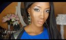 MakeUp Tutorial⎜Blue Green and Gold Glam Eyes (Urban decay Vice 2, Naked basics & Chanel)