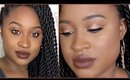 MATTE BROWN LIPS & GOLD EYES | Get Ready With Me !