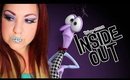 Fear inspired inside out purple cut crease - Maquillaje miedo de intensa mente