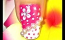 retro polka dots-nail art.... :-)
